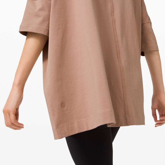 Lululemon All Yours Boyfriend Box Tee | Soft Sand | Size M - Picture 5 of 7